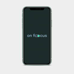 on foocus Logo auf Smartphone