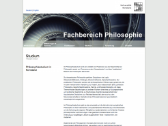 Website Uni Konstanz Fachbereich Philosophie