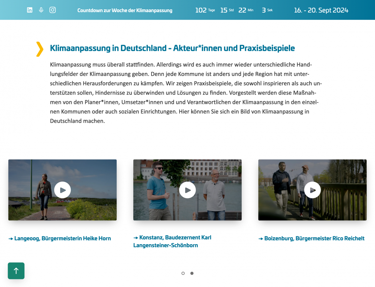 Screenshot of the 2024 Climate Adaptation Week website Screenshot of the 2024 Climate Adaptation Week website